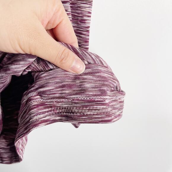 Athleta Small S Purple Spacedye Fastest Track Racerback Tank Top Seamless Scoop - Picture 9 of 10